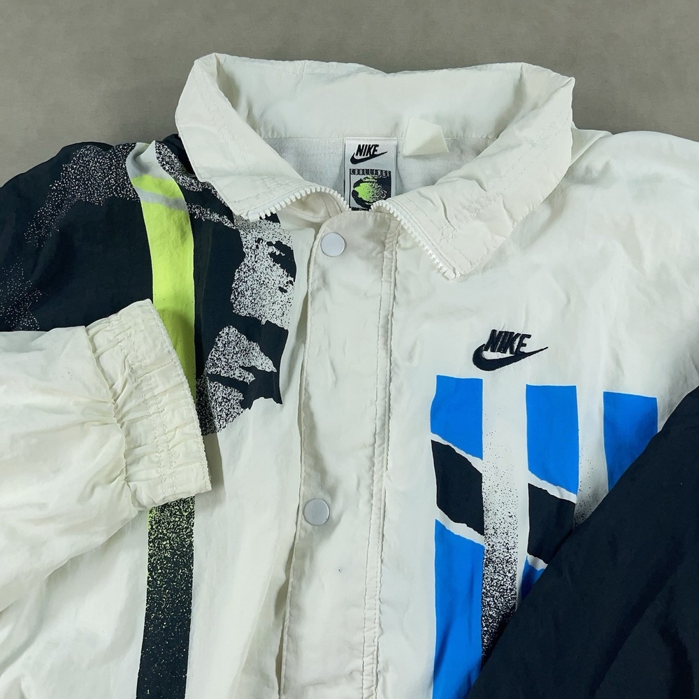Vintage 90's Nike Challenge Court Andre Agassi Tennis Jacket Mens Large